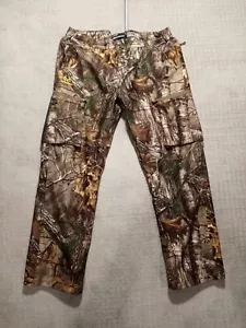 Realtree Xtra Scent Control Camouflage Cargo Hunting Pants Mens Size 36×38 Read! - Picture 1 of 19