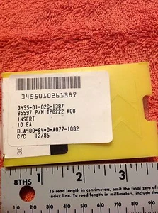 Hartmetalleinsatz 10 Stück (10) TPG222 K68 NSN 3455-01-026-1387 - Bild 1 von 3