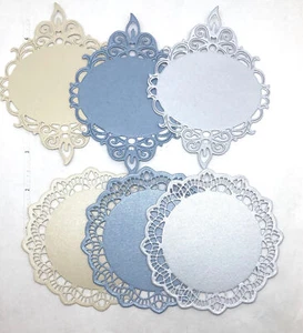 Die Cuts Decorative Plaques 6 Pieces - Picture 1 of 4