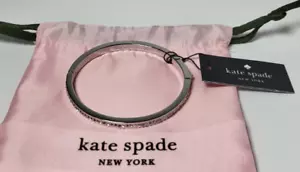 Kate Spade Bangle Bracelet Ring It Up Pave Bangle Silver Tone O0RU2678 NWT - Picture 1 of 10