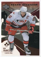 2003-04 UPPER DECK BLACK DIAMOND RED RUBY /50 RON FRANCIS