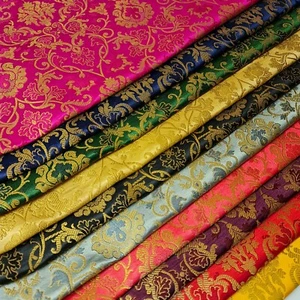 Brocade Fabric Floral Jacquard Dress Craft Costume Material 44" By Meter - Picture 1 of 60