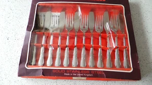 6er Set Oneida massive Edelstahl Gabeln + Fischfresser Tribute VERPACKT UNBENUTZT - Bild 1 von 2