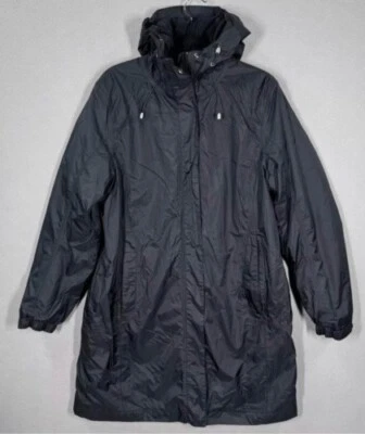 L.L. Chaqueta Parka de Invierno Forrada de Vellón con Capucha Bean Impermeable Mujer Talla L Negra Foto 1 de 4