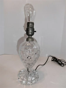 Antique Heisey glass crystal accent table lamp 1940's era - Picture 1 of 10