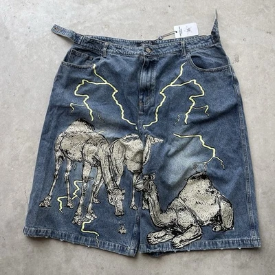 Pantalones Cortos Vaqueros Vale Forever Lightning Camel Talla 40 Azul Valle Foto 1 de 4