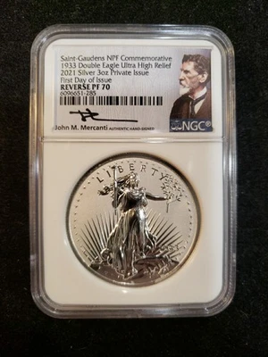 Saint-Gaudens NPF Comm. REV PF 70 1933 3 OZ (SB7:2) Foto 1 de 4