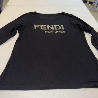 Fendi T-Shirts Ladies Cotton, Polyurethane 3975278 Large 3/4 Sleeve - Image 1 of 4
