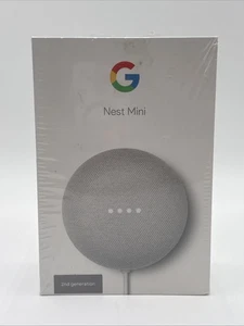 BRAND NEW SEALED Google Nest Mini (2nd Generation) - Chalk - Picture 1 of 3
