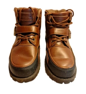 U.S. Polo Assn Herren Gr. 7 M Stiefel Braydon Braun Schnallenriemen Wandern Gesteppt. - Bild 1 von 10