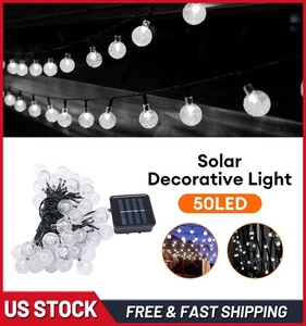 23Ft 50 LED Outdoor Solar Powered String Lights for Patio Yard Porch Party Decor - Picture 1 of 17