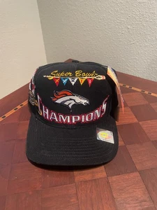Vintage Super Bowl XXXII 32 Denver Broncos Snapback Hat - Picture 1 of 4