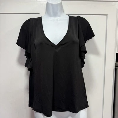 Blusa Top Camisa Veronica M Manga Mariposa Negra Cachicho Fairygrunge EE. UU. S Foto 1 de 4