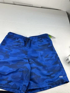 Athletic Rec Shorts Blue Youth Large 14-16 New With Tags Camo / Stars 683 - Picture 1 of 9