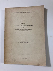 1720-1724 Ottoman Iranian Relations 1970s Turkish Book RARE illustrated - Picture 1 of 6