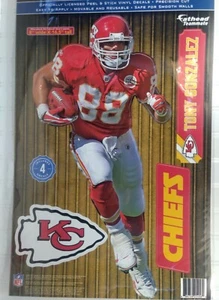 TONY GONZALEZ KANSAS CITY CHIEFS 4 PIECE FATHEAD 11"X17" WALL GRAPHIC DECALS - Picture 1 of 1