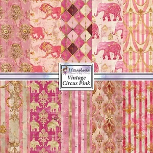 VINTAGE CIRCUS PINK - Paper Pack - Picture 1 of 3