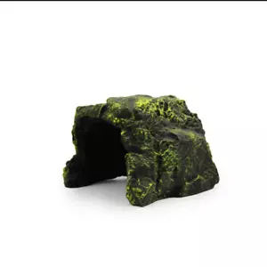 Tortoise Hide Resin Reptile Cave Natural Fish Tank Ornament for Frog - Picture 1 of 2