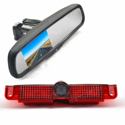 Reverse Backup camera + Rear View Mirror Monitor for Chevy Express /GMC Savana  - Image 1 of 4