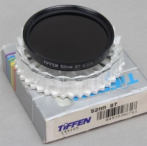 52mm Screw-In Filter TIFFEN Wratten 87A Transmits Only Infrared Made in USA NEW - Picture 1 of 2