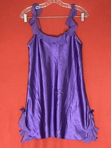 Morgan Taylor Intimates Purple Satin Slip Women's Size XS - Picture 1 of 2
