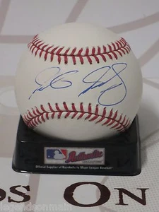 Delino DeShields Jr. Texas Rangers Signed OMLB Baseball LOM COA (BSB338) - Picture 1 of 1