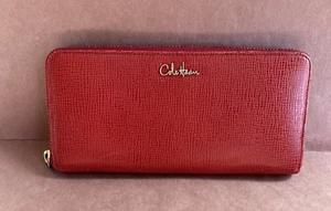 Cole Haan Red The All Travel Zip Wallet - Picture 1 of 3