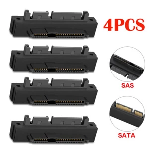 4x SAS to SATA 22-pin Male Converter SFF-8482 Female HDD Hard Drive Raid Adapter - Picture 1 of 6