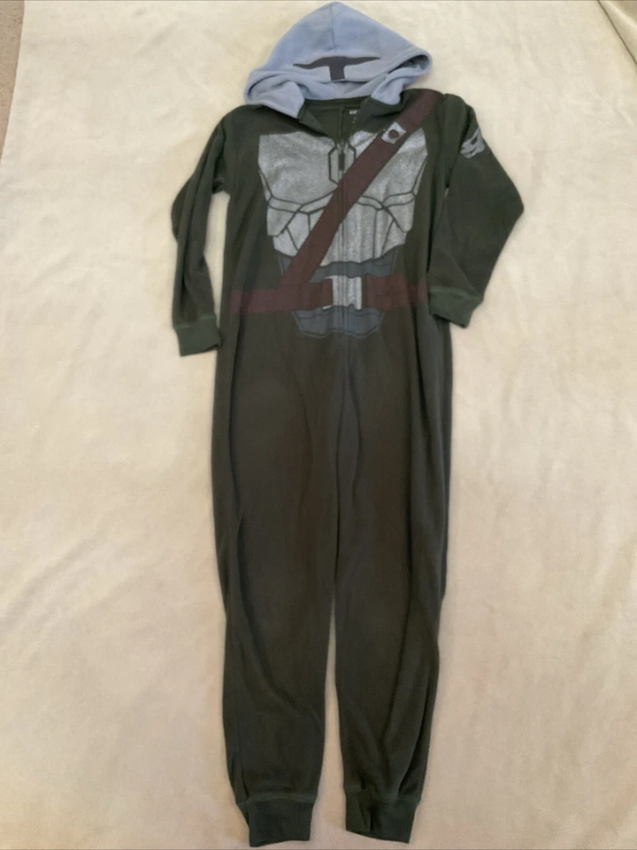 Pijama Gap Star Wars para dormir 8 niños niñas verde sudadera con capucha polar cálido Foto 1 de 4