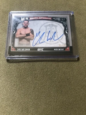 Topps Ufc 2016 Museum Chris Wiedman on card auto 22/35 - Image 1 of 2