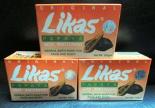 3 pieces Likas Papaya Soap Skin Whitening Herbal Soap sealed Philippines