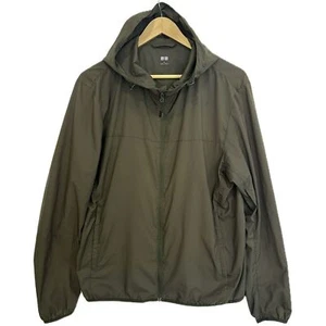 Uniqlo Mini Ripstop Giacca Leggera con Cappuccio e Zip Uomo Taglia M Imballabile Oliva - Foto 1 di 15