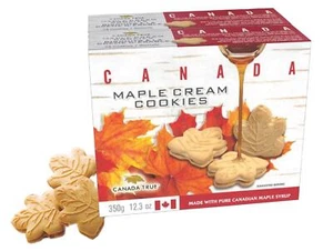 CANADA TRUE MAPLE CREAM COOKIES 48 Cookies total/24 per Pack 100% Real Canadi... - Picture 1 of 4