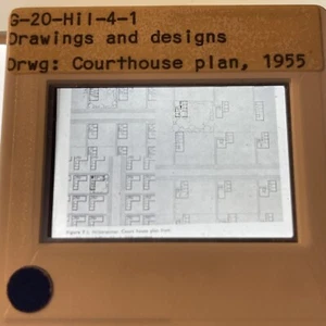Ludwig Hilberseimer Courthouse Plan German Bauhaus Architecture 35mm Slide - Picture 1 of 3