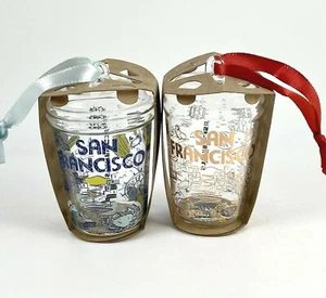 Starbucks SAN FRANCISCO Adorno 2020 + 2021 Been There Vidrio Vacaciones Navidad - Imagen 1 de 12