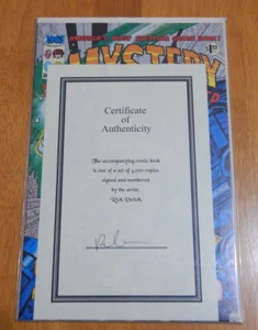 Image Comics Misterio incorporado #1, casi nuevo, 1963, firmado por Rick Veitch certificado de autenticidad - Imagen 1 de 2