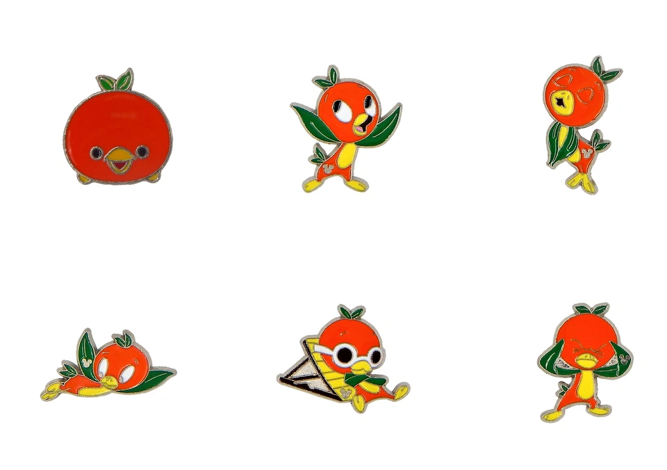 Disney Florida Orange Bird 6 prendedores específicos parque comercio conjunto de inicio nuevo Foto 1 de 1