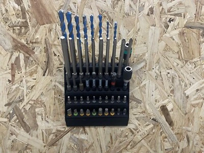 MARKENLOS Halterung für Bits Bithalter für 50 Bits Wandhalterung