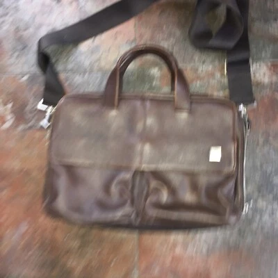 Portátil/Maletín profesional Knomo London cuero marrón 17”x 13” como nuevo Foto 1 de 4