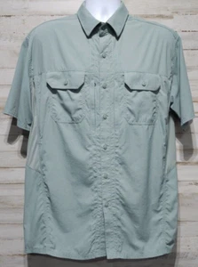 Men's Kuhl Lightweight Short Sleeve Green Hiking Camping Outdoors Shirt XL - Picture 1 of 19