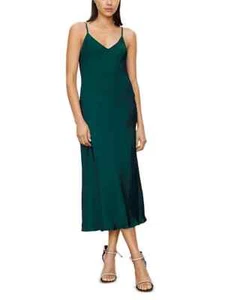 Velvet by Graham & Spencer Poppy Slip Dress Women's XS Fern V-Neck Sleeveless - Picture 1 of 15