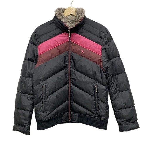 Autentico Burberry Black Label Piumino uomo nero rosa bordeaux