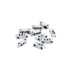 10x Light Bluish Gray Lego Technic Axle & Pin Connector 3L with Center Pin Hole - Picture 1 of 1