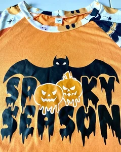 Spooky Season Ladies Large Long Sleeve Halloween Pullover Shirt - Picture 1 of 3