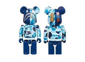 Bearbrick Chogokin BAPE(R) ABC CAMO SHARK BLUE - Bild 1 von 1