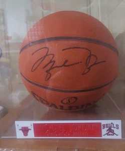 Michael Jordan Autographed Singed Basketball With Display Case - Certified - Picture 1 of 5