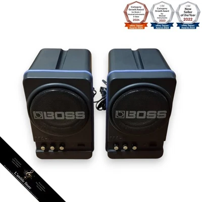 BOSS MA-12 Studio Powered Monitor Speaker 100V Micro Amp Pair Set MA12 Tested JP - Image 1 of 4