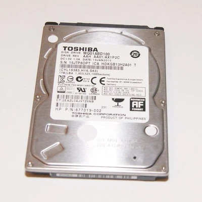 1TB 2.5" Laptop Hard Drive SATA Toshiba MQ01ABD100 - Image 1 of 2