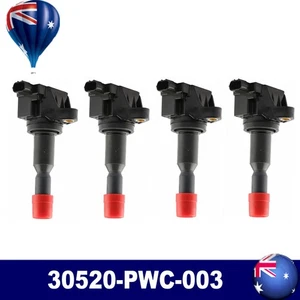 4* Ignition Coils For Honda Jazz II 2002-2008 GD 1.5L L15A 30520-PWC-003 OE - Picture 1 of 8