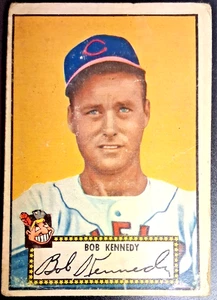 1952 Topps - Black Back #77 Bob Kennedy Cleveland Indians GD- Crease in Corner - Picture 1 of 2